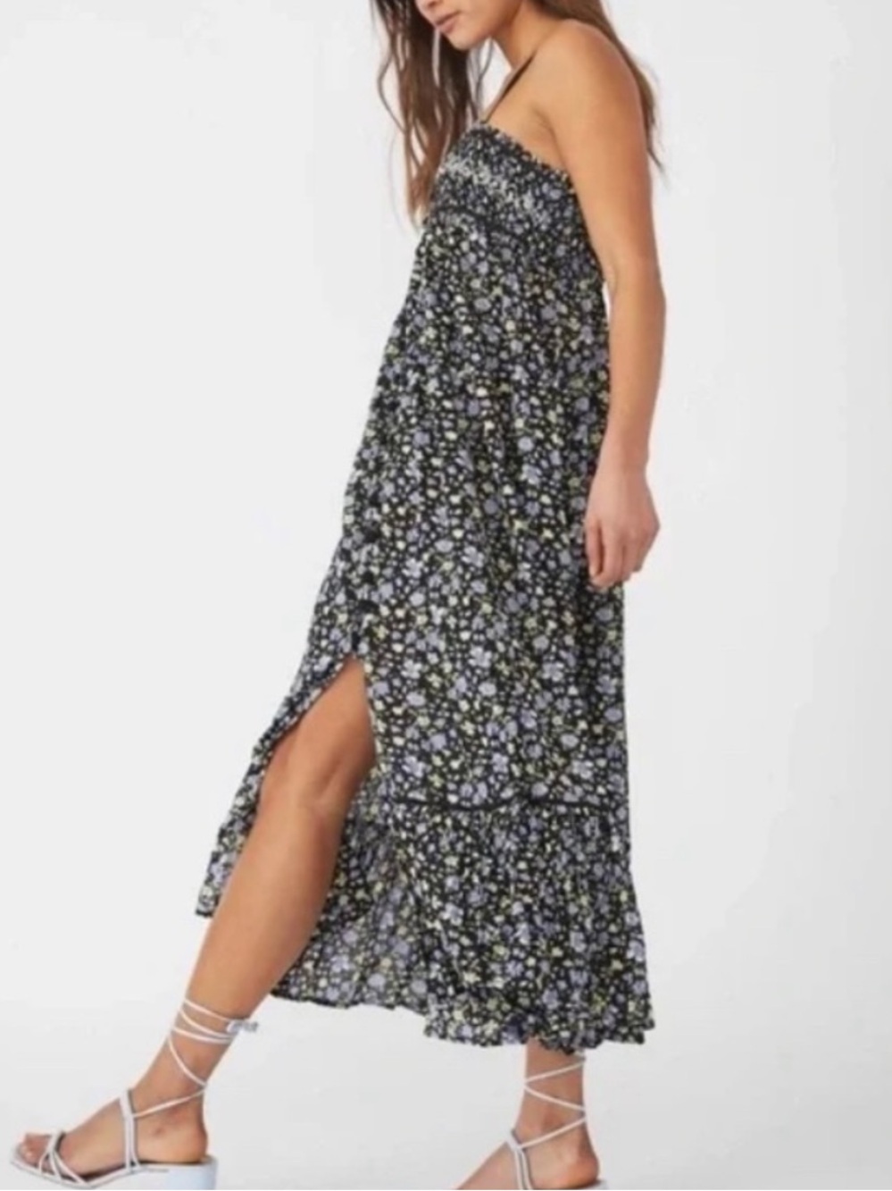 Free People Molly Joe Maxi Dress Black M